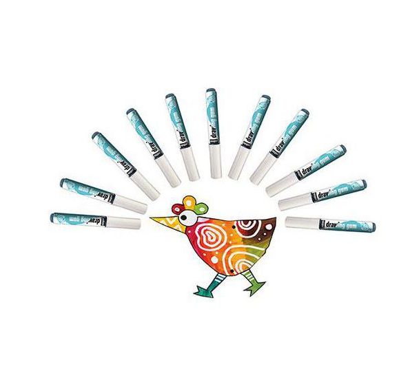 Lot 10 marqueurs drawing gum Pébéo + 1 marqueur et un guide créatif OFFERTS.