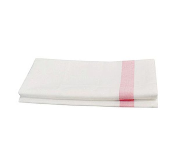 Lot 10 torchons OMEGA avec liteau 50 x 75 cm Blanc