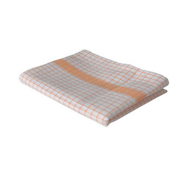 Lot 10 torchons coton gaufré Gamma 60 x 80 cm Orange