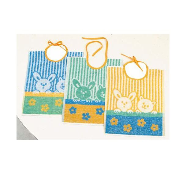Lot 12 bavoirs lacettes