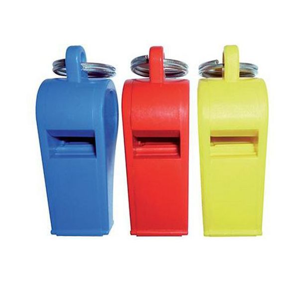 Lot 12 sifflets d'arbitre en plastique