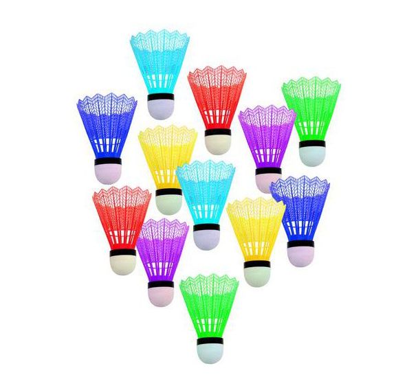 Lot 12 volants badminton couleur