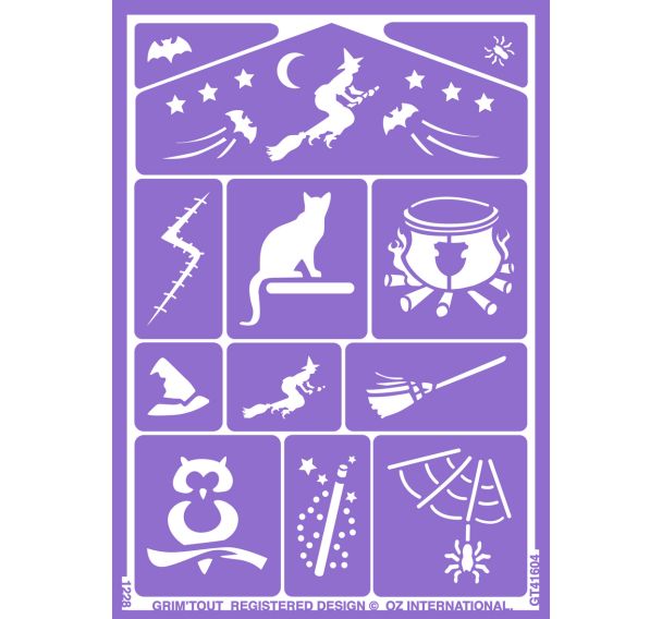 Lot 2 - 47 pochoirs maquillage