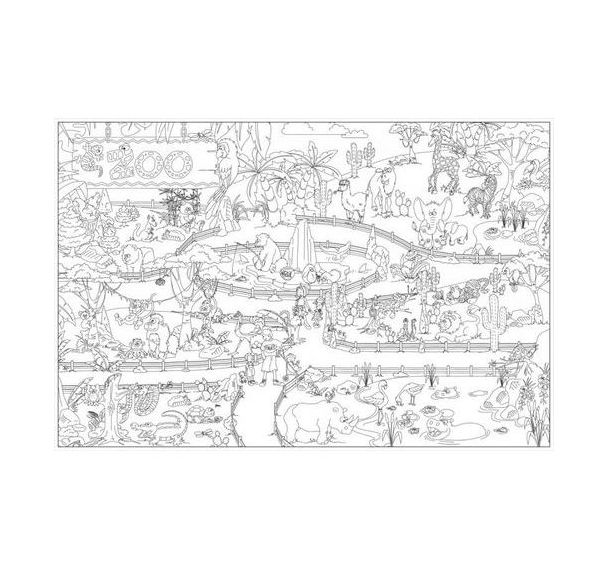 Lot 2 Atelier de coloriages géants. 120 x 80 cm.
