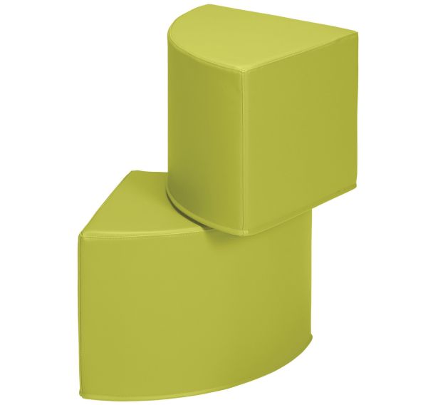 Lot 2 Poufs 1/4 de rond accueil Diabolo - Manutan Expert