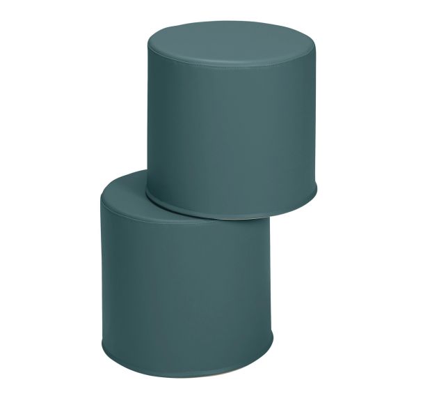 Lot 2 poufs ronds accueil Diabolo - Manutan Expert