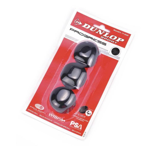 Lot 3 Balles de Squash Max Progress Dunlop