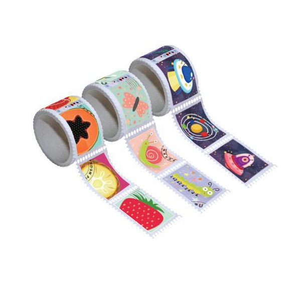 Lot 3 rouleaux timbres adhésifs bons points