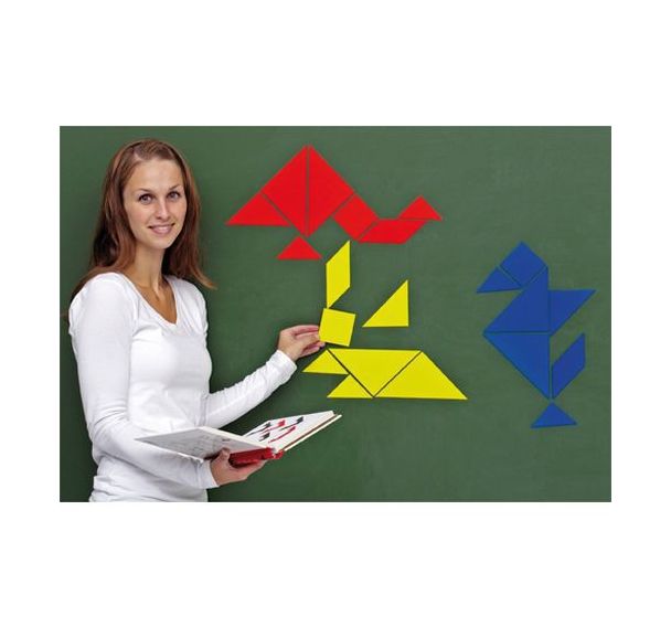 Lot 3 tangrams magnétiques