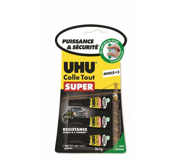 Lot 3 tubes Super 1 g.