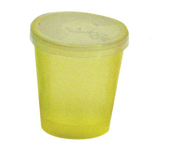 Lot 480 gobelets coloris jaune + couvercle transparent