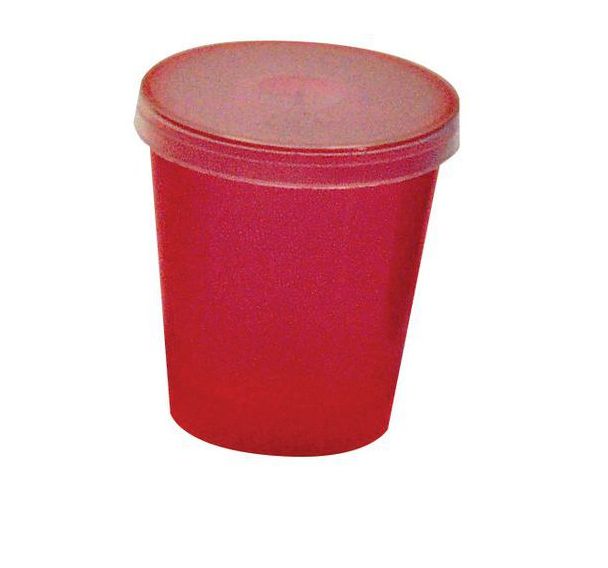 Lot 480 gobelets coloris rouge + couvercle transparent