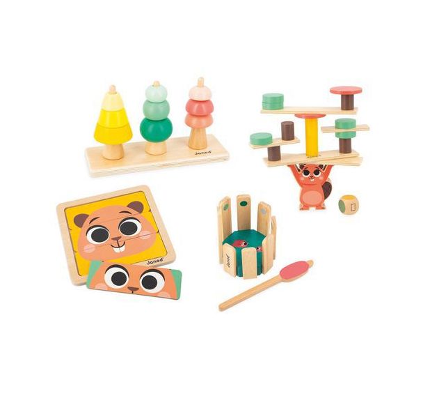 Lot 4 jouets éveil -  36 mois
