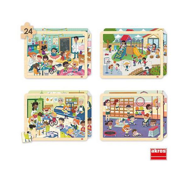 Lot 4 puzzles école inclusive