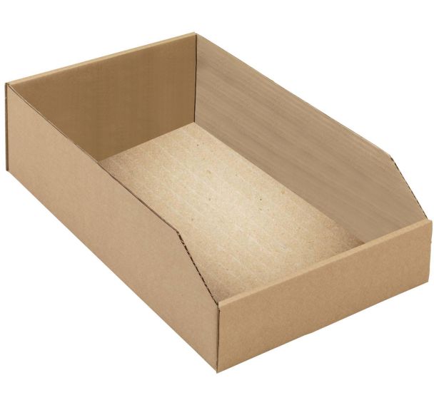 Lot 50 Bacs Carton Brun 400X240X115 Capacité 11 L