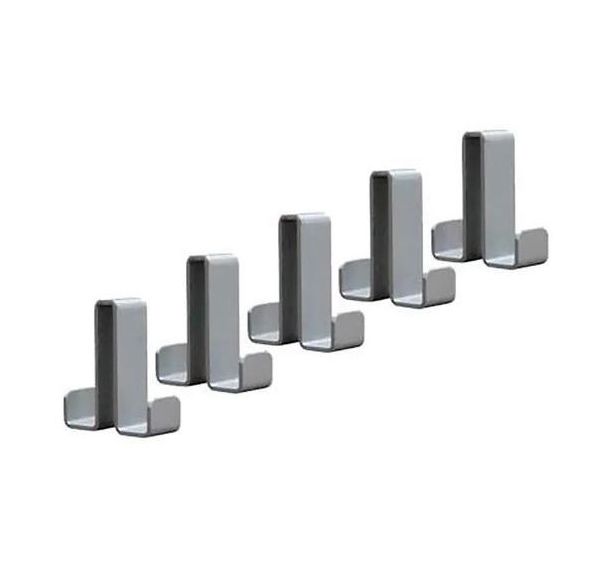 Lot 5 jeu patères Montana - Nbr patère : 5 - Argent