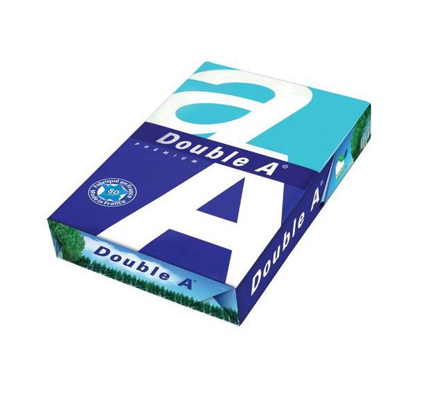 Lot 5 ramettes papier Double-A - A4 - 80 g/m2