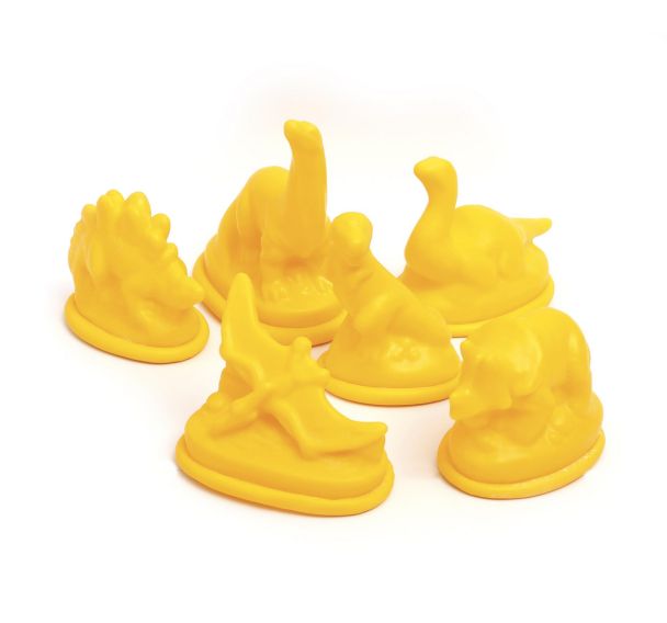 Lot 6 moules dinosaures