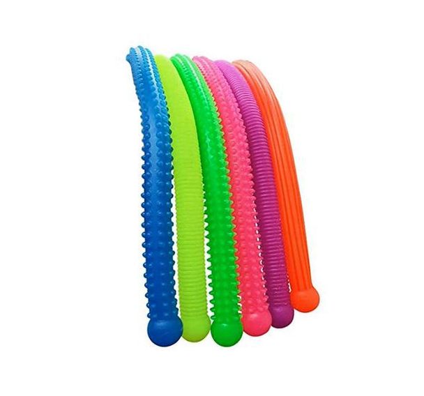 Lot 6 nouilles élastiques texturées