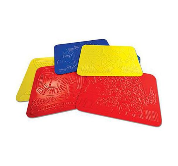 Lot 6 plaques relief dinosaures 21.5x28 cm