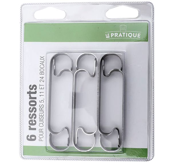 Lot 6 ressorts pour cuiseur 5-11- 24 bocaux Le Pratique