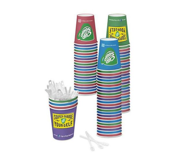 Lot de 1000 Gobelet en carton Cup-a-Soup -14 cl