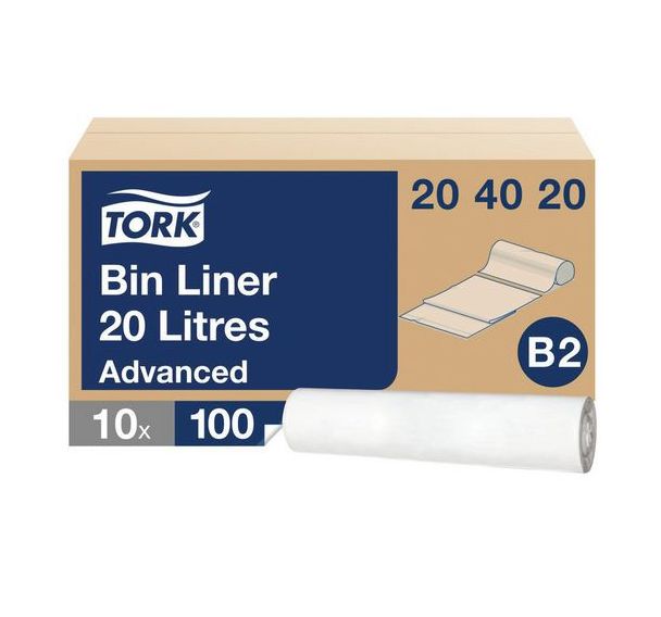 Lot de 1000 sacs poubelle en polyéthylène Cap.:20