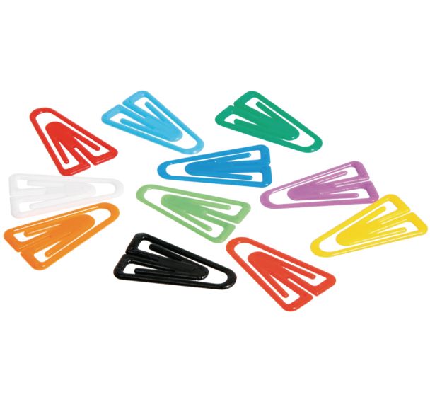 Lot de 100 Attache-lettre plastique - 25 mm - Polystyrène