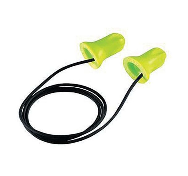 Lot de 100 Bouchons d'oreille jetables avec cordon Hi-com Lime