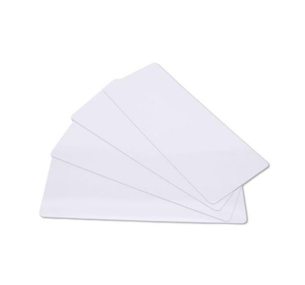 Lot de 100 Carte à imprimer PVC 150 x 50 mm - Blanc