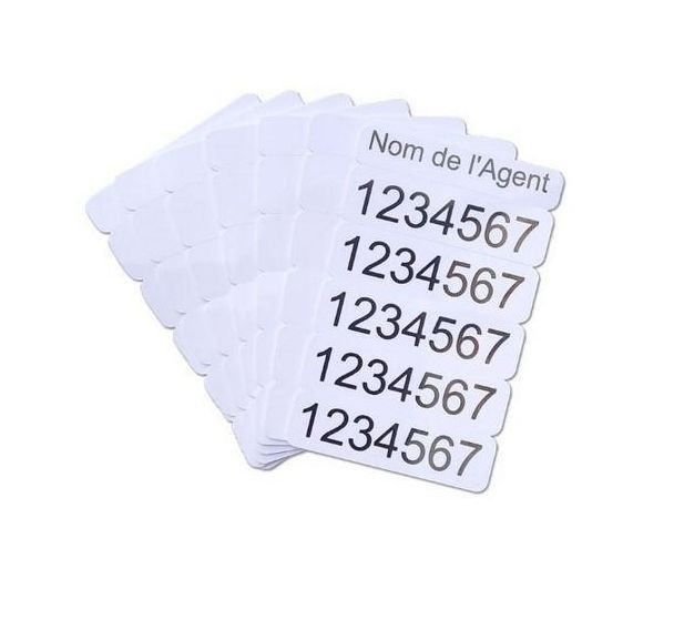Lot de 100 Carte sécable en 5 parties - Sogedex