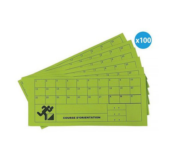 Lot de 100 Cartons de contrôle