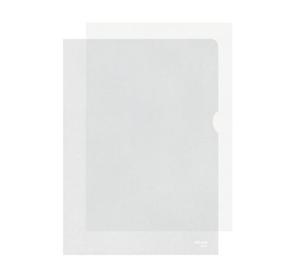 Lot de 100 Chemise-coin Esselte, Lot de 10, Transparent