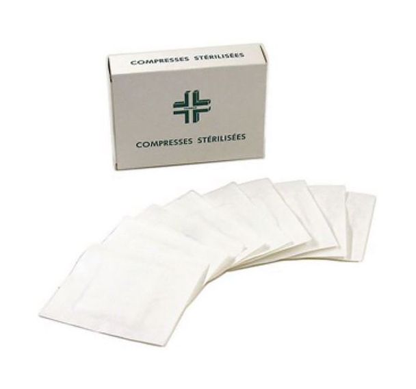 Compresses de gaze stériles individuelles 20 x 20 cm - Lot de 100 - FARMOR