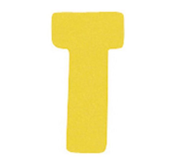 Lot de 100 Fiche T - 15 mm Col.:Jaune Largeur:15