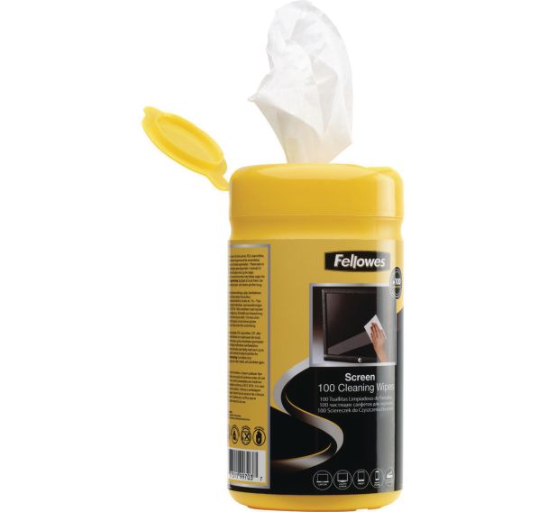 Lot de 100 Lingettes nettoyantes écran biodégradables