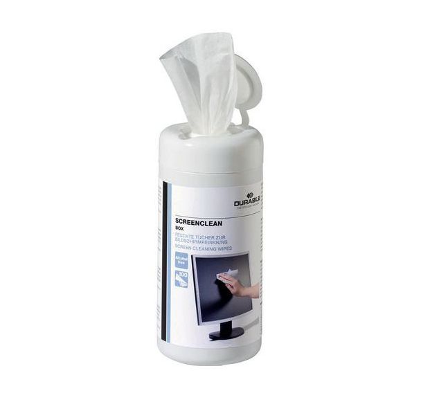 Lot de 100 Lingettes nettoyantes pour écrans SCREENCLEAN BOX - Durable