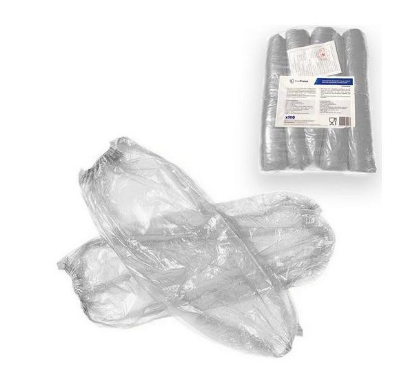 Lot de 100 Manchette imperméable à usage unique transparente
