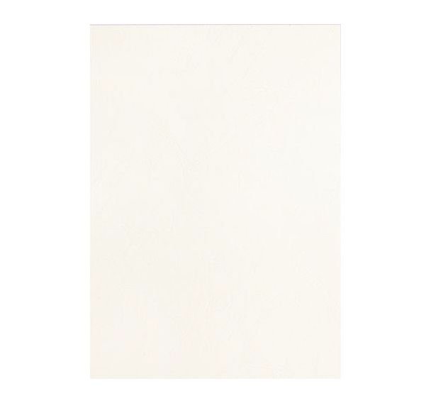 Lot de 100 Plat de couverture A3 250g grain de cuir - blanc - Pavo