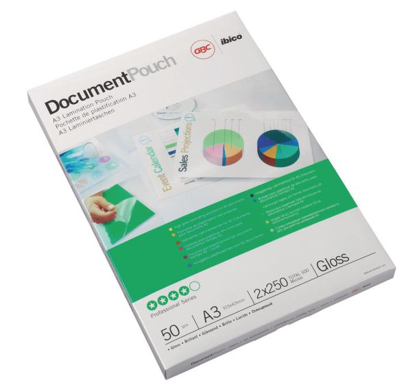 Lot de 100 Pochettes de plastification GBC standards