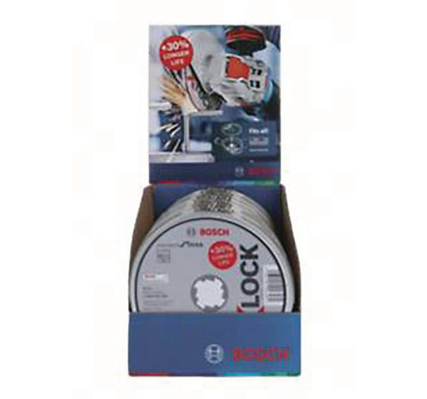 Lot de 100 Xlock Boite 10 Std Inox 125x1.6 Plat