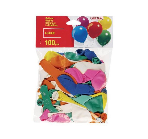 Lot de 100 ballons de baudruche multicolore