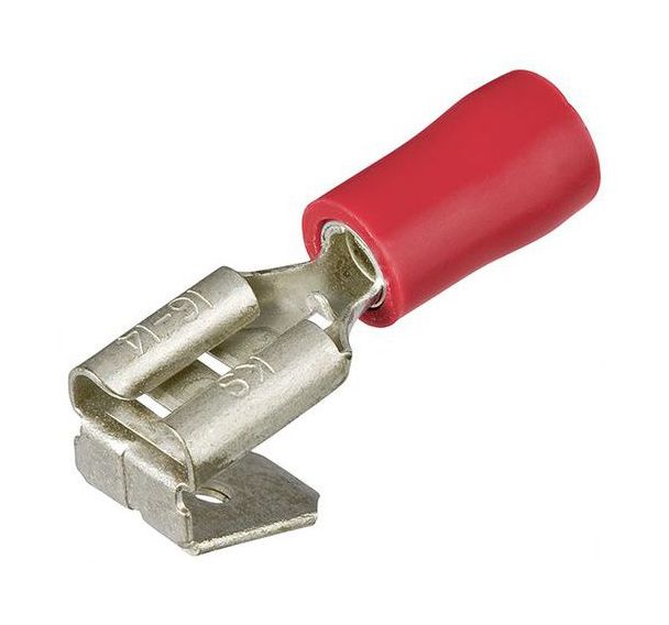 Lot de 100 cosses clips à languette isolées p/câble de 0,5 à 1,0mm²_ 97 99 090