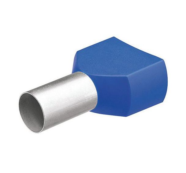 Lot de 100 embouts jumelés avec col en plastique pour câble 2x2,50mm²_ 97 99 374