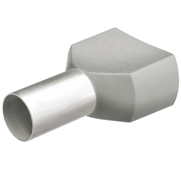 Lot de 100 embouts jumelés avec col en plastique pour câble 2x4,00mm²_ 97 99 375