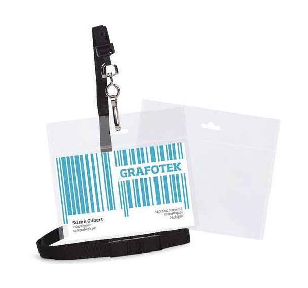 Lot de 10 Badge biodégradable, 10 pièces, à accrocher avec lanière