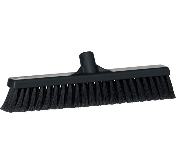 Lot de 10 balais alimentaire fibre souple fleurée - Noir