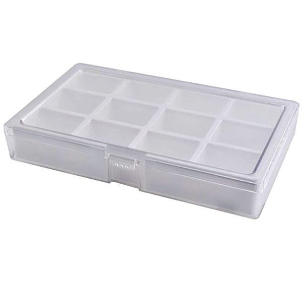 Lot de 10 Boite à compartiment 12 cases - 285x177xH45 mm