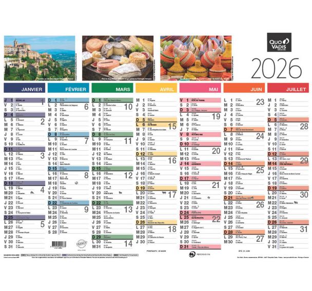 Lot de 10 Cal fantaisie 13m 55x40,5 fr tradition par 10 - 55x40,5cm