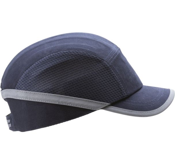 Lot de 10 Casque anti-heurt aéré - Visière 5 cm - Bleu